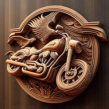 3D модель Harley Davidson Wide Glide (STL)